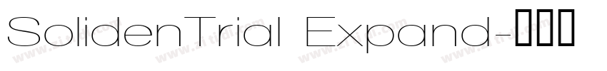 SolidenTrial Expand字体转换